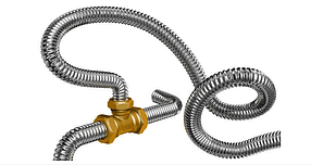 Труби гофровані з нержавіючої сталі та фітинги