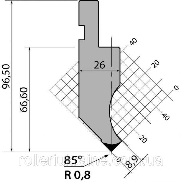 Пуансон P. 97.85.R08 системи R1 Amada Promecam, фото 1
