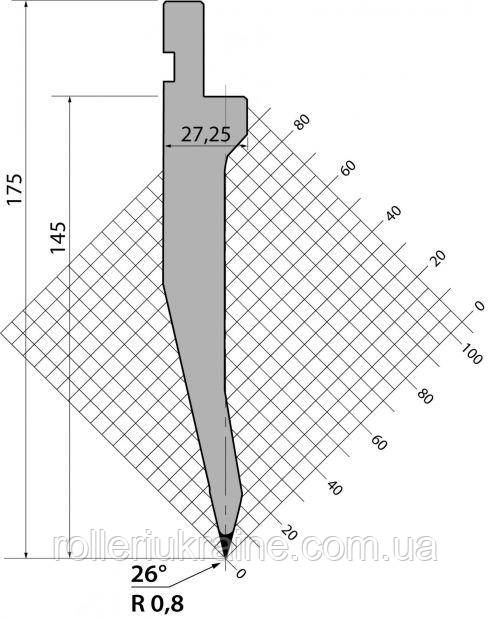 Пуансон TOP.175.26.R08 системи R1 Amada Promecam, фото 1