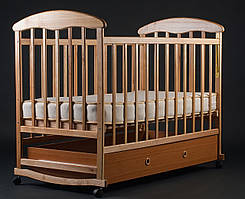 Дитяче ліжечко "Наталка" з шухлядою світле.