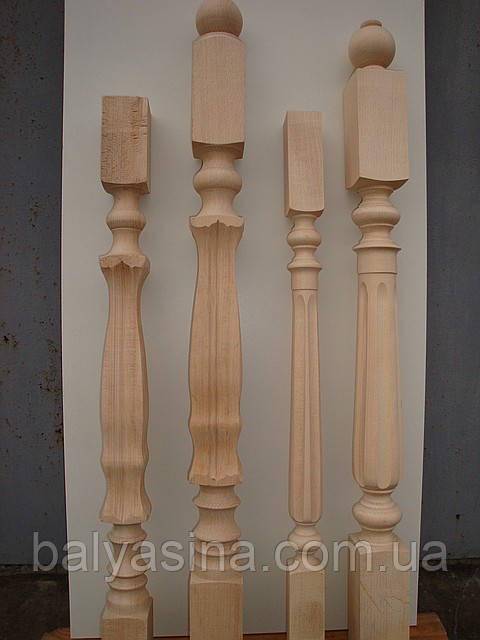 Деревянная балясина-столб из бука фрезерованная - фото 2 - id-p12723400