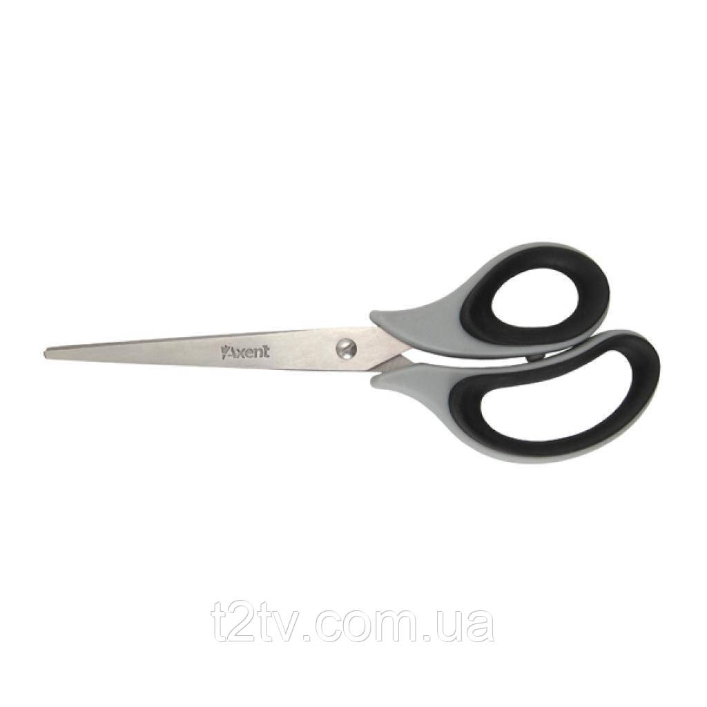 Ножиці Axent Duoton Soft, 21см, gray-black (6102-01-А), фото 1