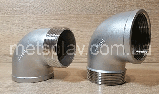 Відвід з нержавіючої сталі внутр/зовнішня різьби 90˚ Ду 32( 1 ¼' ) AISI 304, фото 6