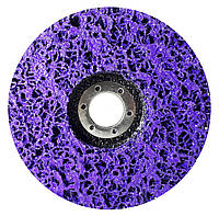 Зачистной круг Polystar Abrasive "Водоросли" из неткан. абразива, фиолетовый, 125*22 мм (PAF125-22)