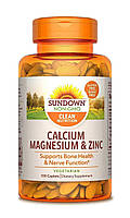 Вітаміни Кальцій, магній, цинк Sundown Naturals Calcium Magnesium Zinc 100cap