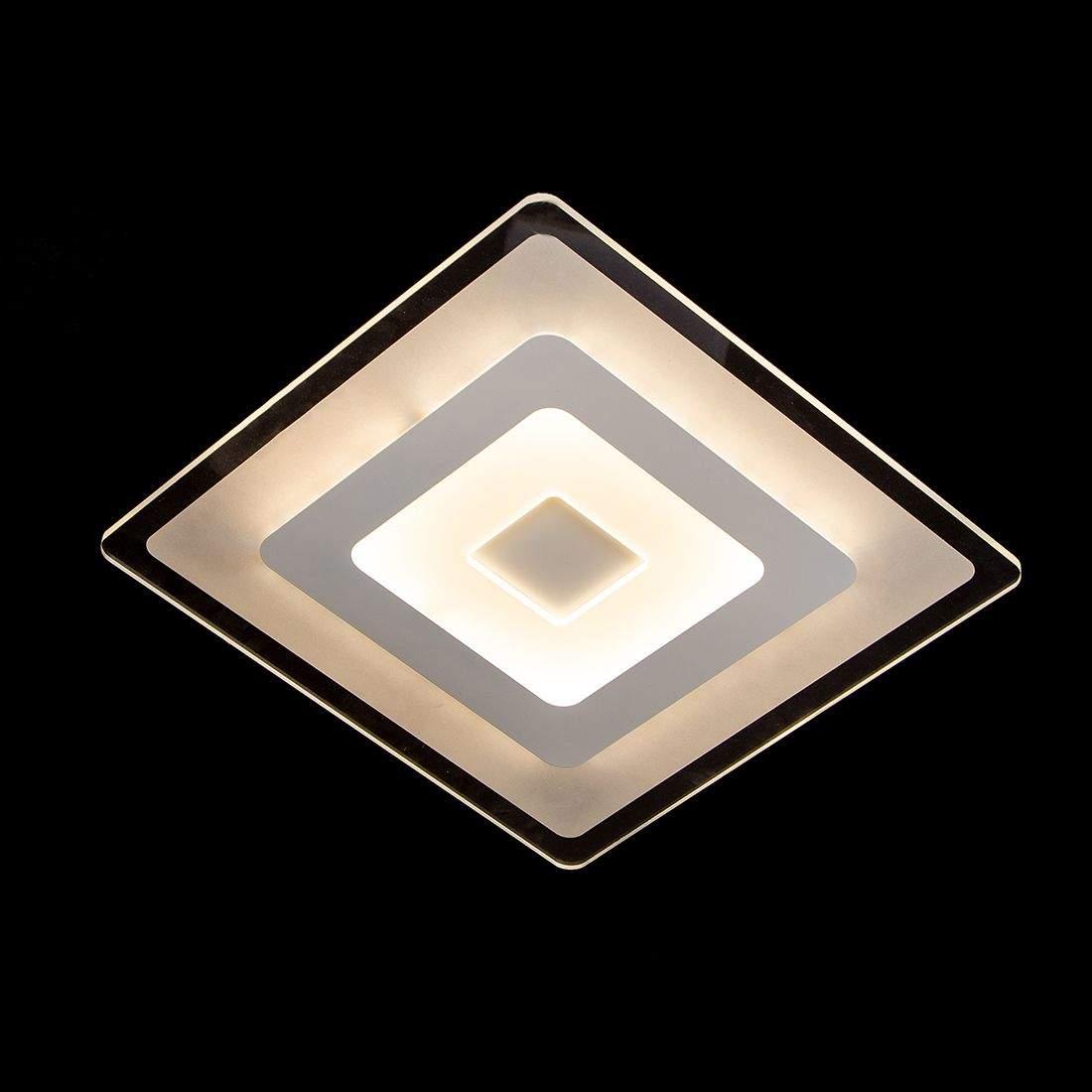 Світлодіодна люстра квадрат із пультом керування 34W*2 DIMMER 3000-6000 K