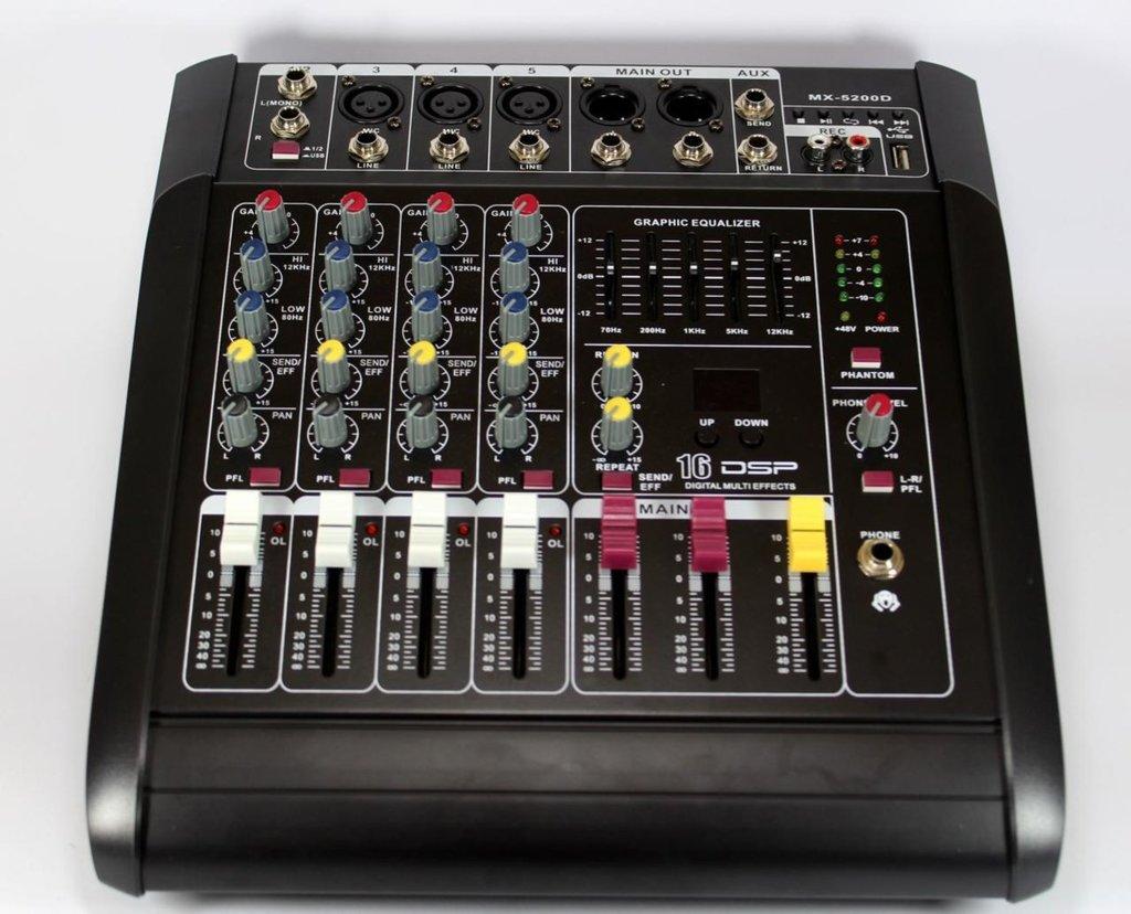 Активный аудио микшер Mixer BT-5200D 5ch - фото 1 - id-p1162888862