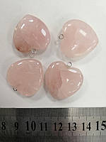 Рожевий кварц натуральний Підвісок із рожевого кварцу Кулон серце 2,5*2,5 см