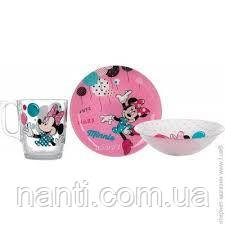 Дитячий набір Luminarc Disney Party Minnie з 3 предметів L4877, фото 1