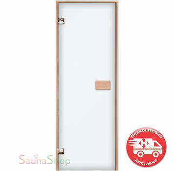 Двері для лазні, сауни Білий мат, сатин 700*1900