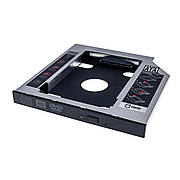 Адаптер підключення Grand - X HDD 2,5" у відсік приводу ноутбука, SATA2/SATA3 (HDC-25С)