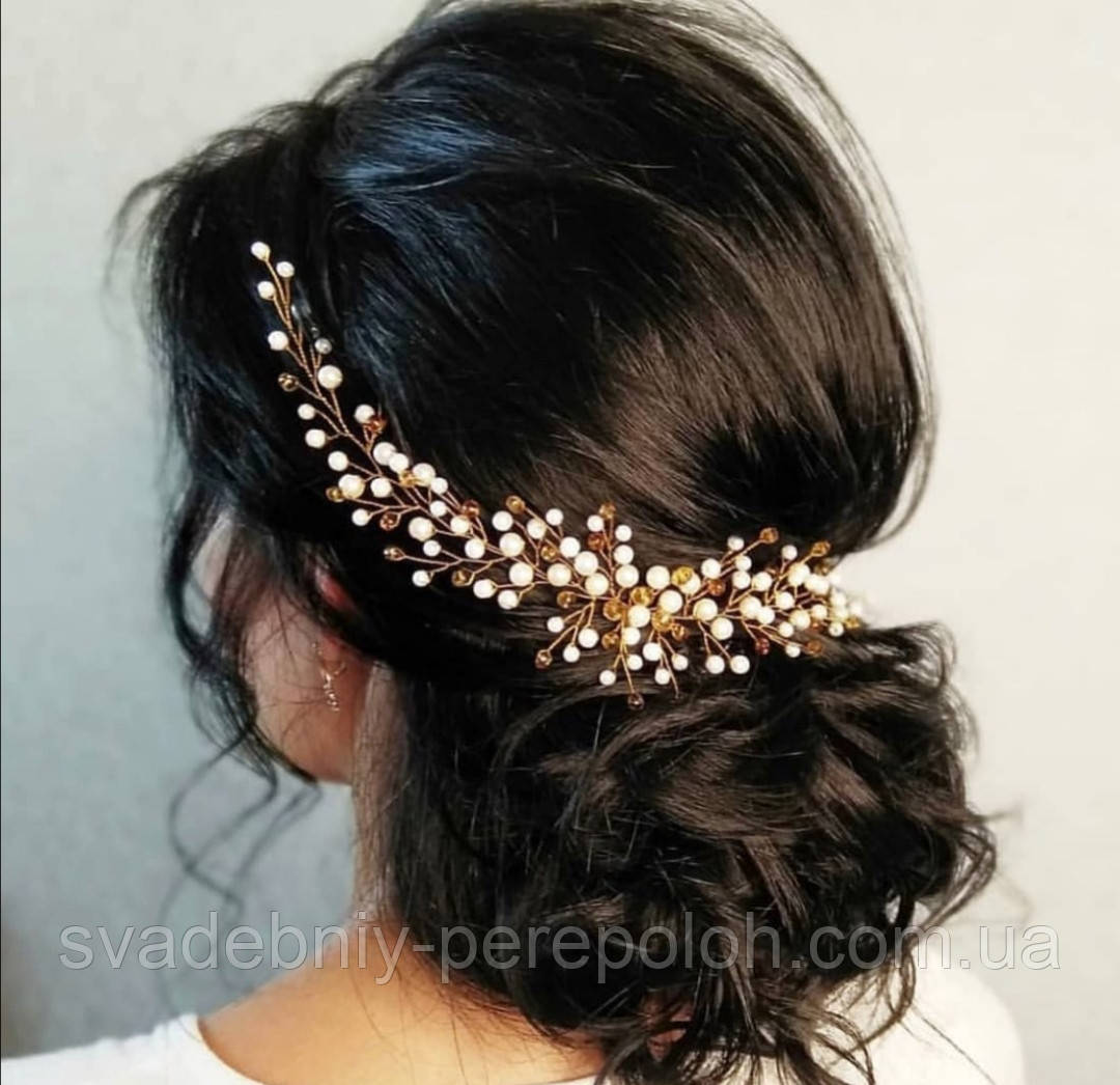 Веточка для волос невесты "Виола" - фото 1 - id-p1162933128