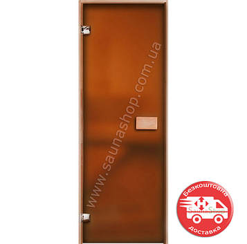 Двері для лазні 700*2000 Бронза Мат