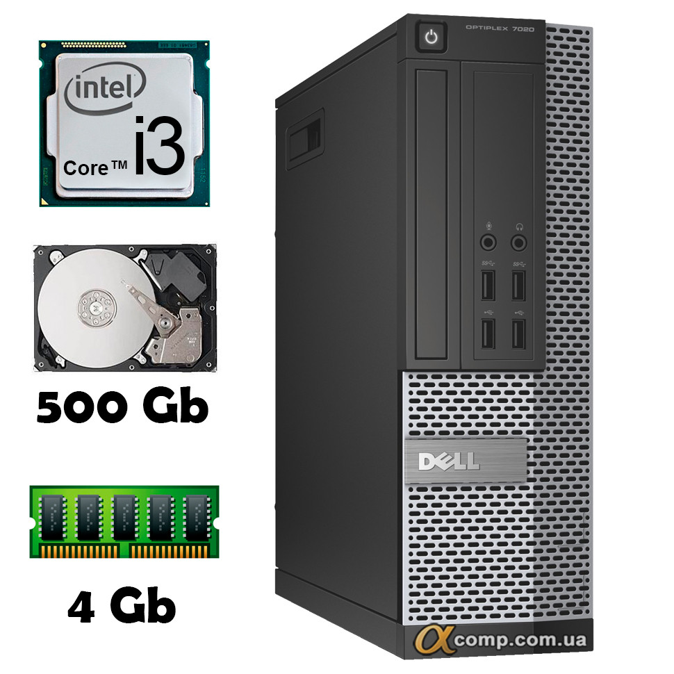 Комп'ютер Dell 7020 (i3-4130/4Gb/500Gb) БУ