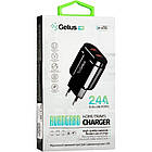 Блок сетевой зарядка Gelius Pro Avangard GP-HC06 2USB 2.4A + Cable Type-C Black, фото 3