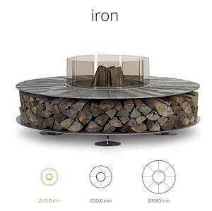 Zero Iron (texture collection) — Вуличний дров'яний гриль-камін. Італія.