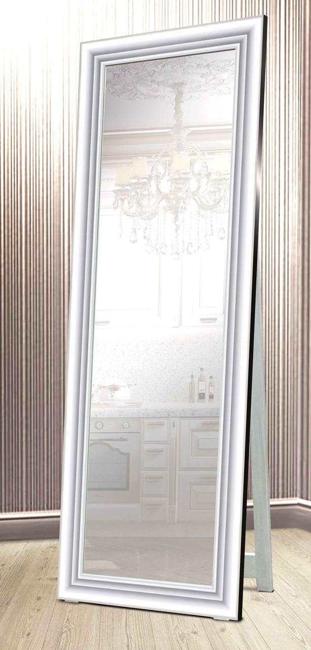 Зеркало Напольное в Раме Factura с Деревянной Подставкой White Glossy ...