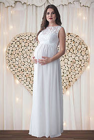 Весільна сукня для вагітних, біла