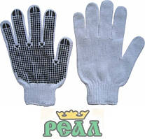 Рукавиці в'язані з ПВХ крапкою з одного боку, (комплектація до спецодягу під замовлення)