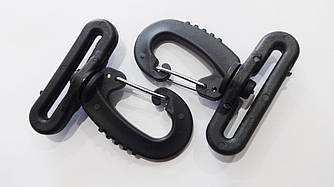 Карабін обертовий для сумки 40 мм пластиковий