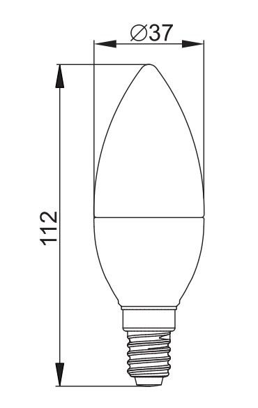 LED лампа IEK LLA-C35-10-230-65-E14 Alfa С35 10Вт 6500К Е14 900Лм