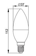 LED лампа IEK LLA-C35-10-230-65-E14 Alfa С35 10Вт 6500К Е14 900Лм