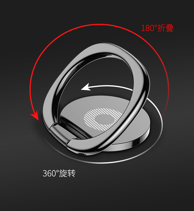Попсокет тримач для чорного кольору Унісекс на палець PopSocket, фото 1