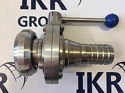 Клапан молочний DN 50 з перехідником під шланг ДУ 32