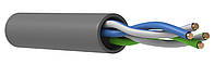 Кабель связи (витая пара) ITK U/UTP кат.5E 2х2х24(0,51мм)AWG solid PVC серый LC1-C5E02-111 (500м)