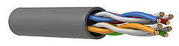 Кабель UTP, кат.5E 4х2х24AWG solid, 305м, сірий