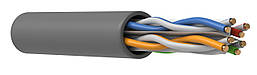 Кабель зв'язку (вита пара) ITK U/UTP кат.6 4х2х23(0,57 мм)AWG solid PVC сірий LC1-C604-111 (305м)