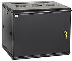 Чорний серверна шафа 19" ITK LWR5-06U66-MF LINEA W 6U 600х600мм