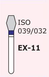 Стоматологічний бор EX-11,форма ромб, Sharp