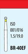 Стоматологический бор BR - 40EF ,форма шарик, Sharp