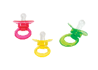 Курносики пустушка силіконова кругла 0-6 м. 7038/0-6