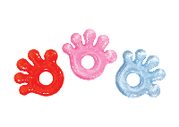 Курносики прорізувач д/зубів з водою Долоня 7040