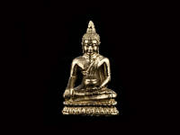 Статуя Металл Будда Просветление 2,8х1,8х1 см Бронзовый (23170)