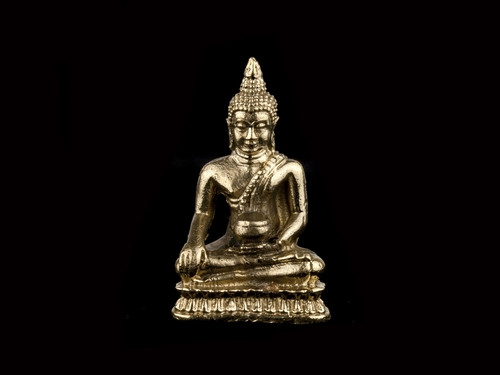 Статуя Метал Будда 2,8х1,8х1 см Бронзовий (23170)