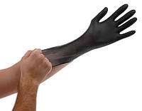 Нитриловые перчатки черные 100 шт, размер XL