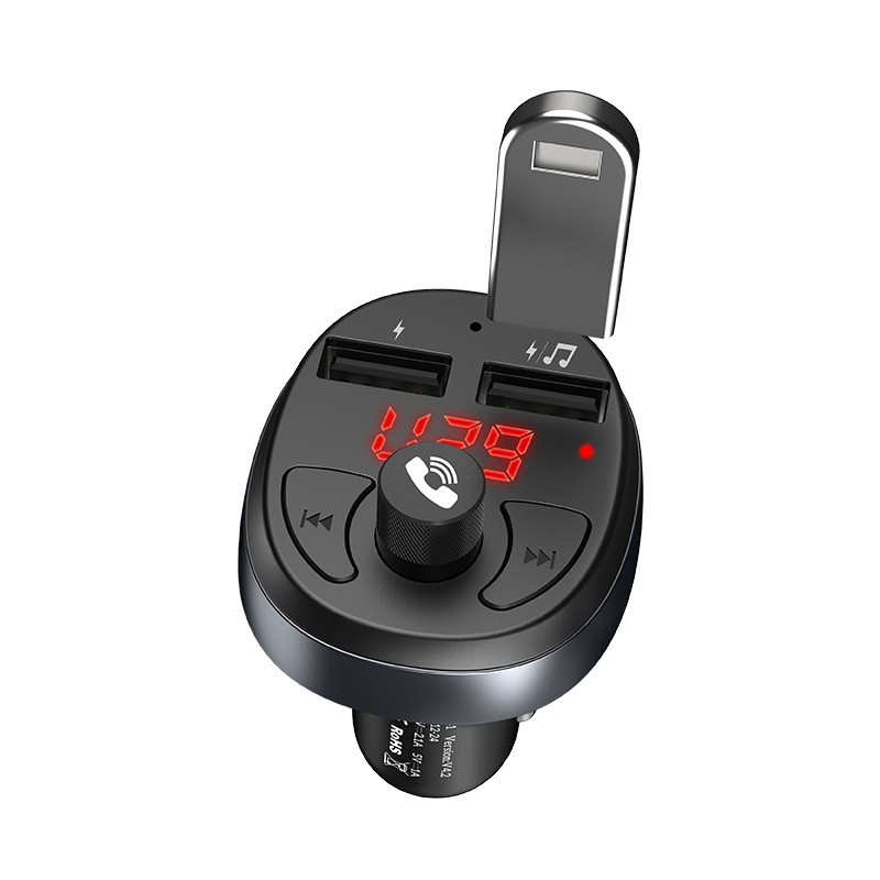 FM модулятор Bluetooth hoco. E41 Black (HPQS-15/a) EAN/UPC: 6931474706782 - фото 5 - id-p1163004652