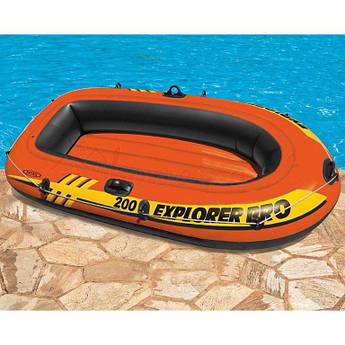 Двомісний човен надувний Intex "Explorer Pro", 58356, 196х102х33см, до 120кг