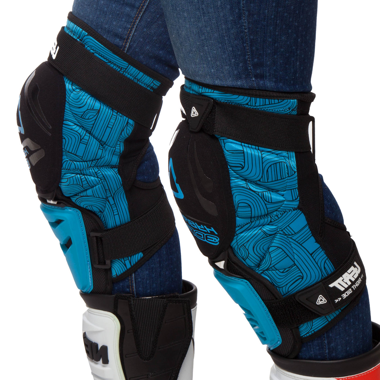 Наколінники для мотокросу 2 шт. LEATT MS-0289 HYBRID 3DF (нейлон, PL, EVA, неопрен, силікон, кольори в асортименті)