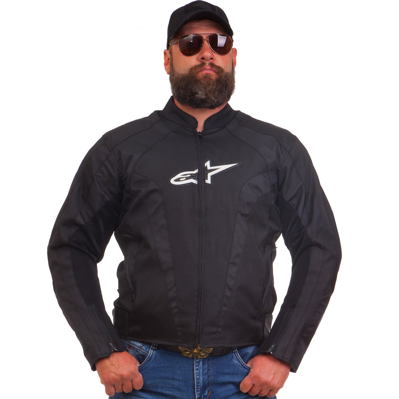 Мотокуртка текстильна із захистом Alpinestars MS-1213 (PL, PVC, L-2XL-46-52, чорний)