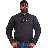 Мотокуртка текстильна із захистом Alpinestars MS-1213 (PL, PVC, L-2XL-46-52, чорний)