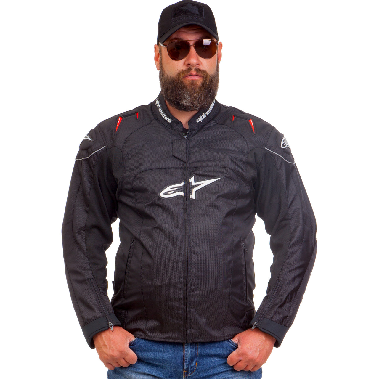 Мотокуртка текстильна із захистом Alpinestars MS-1219 (PL, PVC, L, чорний)