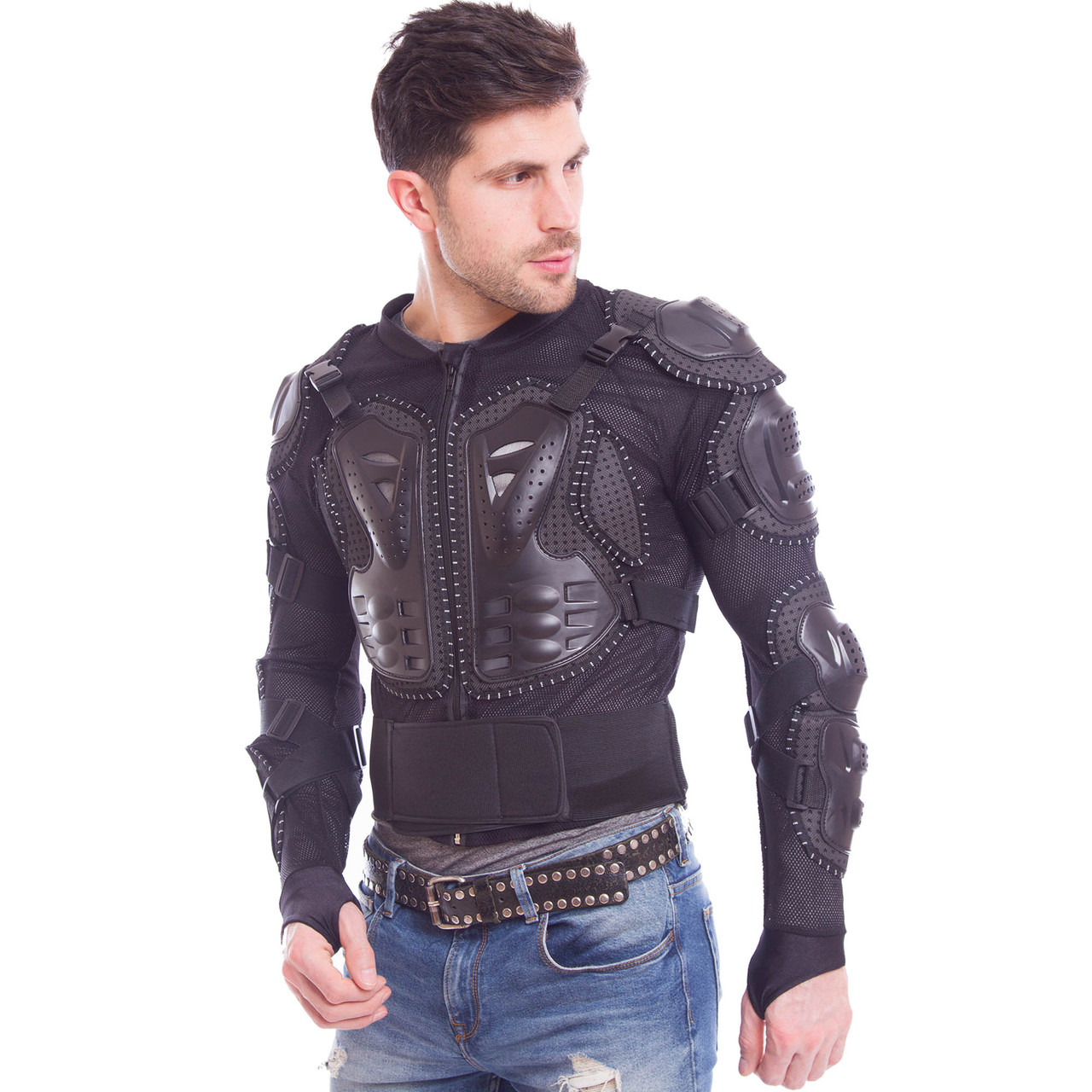 Моточерепаха мотозахист MS-1225 (PL, пластик, PVC, р-р M-3XL (RUS-44-54), чорний)