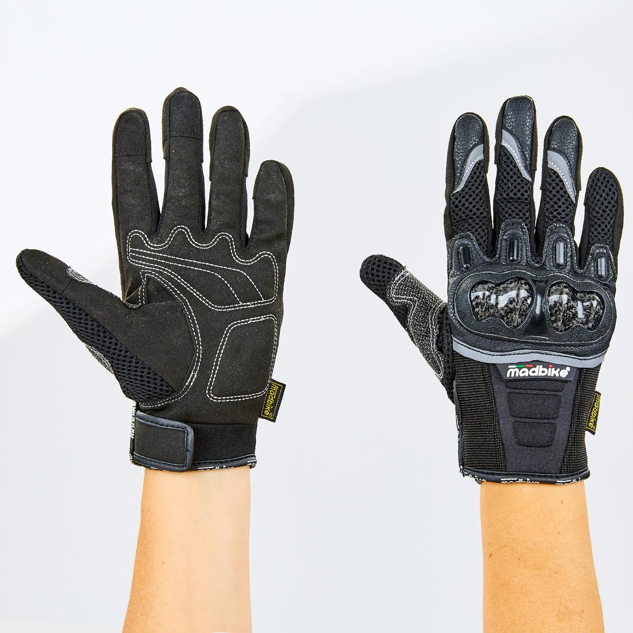 Мотоперчатки MADBIKE MAD-03 розмір M-2XL чорний