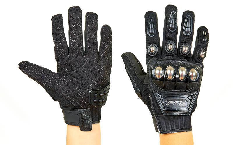 Мотоперчатки MADBIKE MAD-10С-BK розмір L-XXL чорний