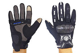 Мотоперчатки SCOYCO MC20 розмір M-XL (карбон) кольору в асортименті