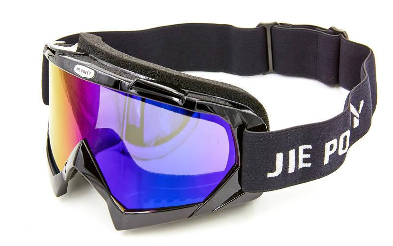 Мотоочки JIE POLLY J04-2 затемнений візеруночок (акрил, пластик, колір оправи в кольорі в асортименті)